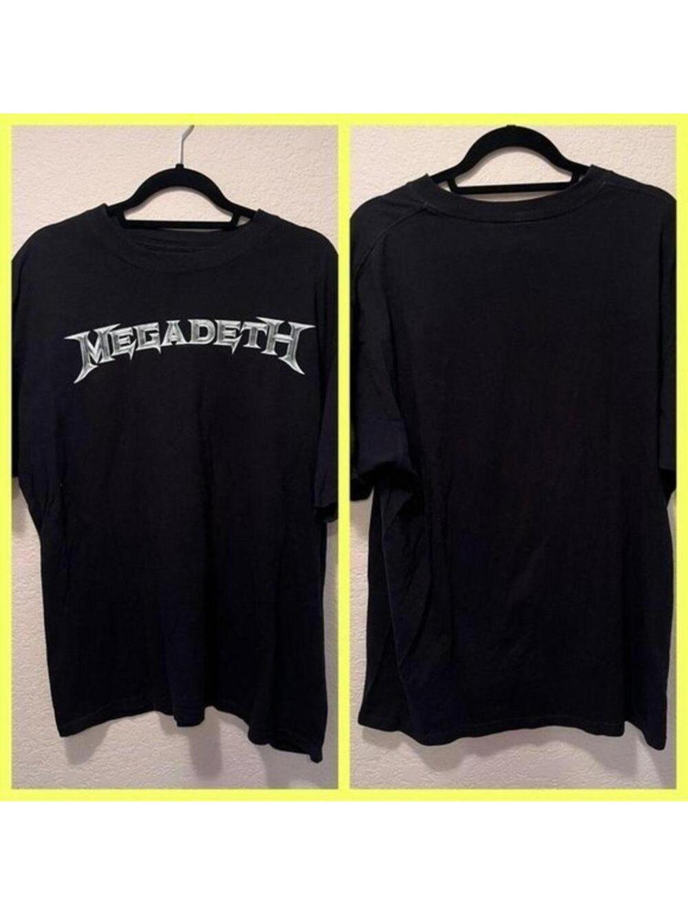 Megadeth Black Graphic Band T-Shirt